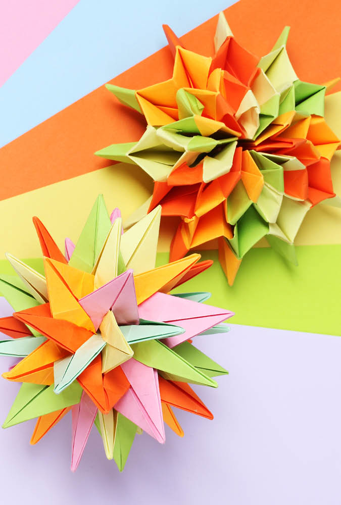 Papier Origami Coloré, 520 Feuilles D'Origami Double Face