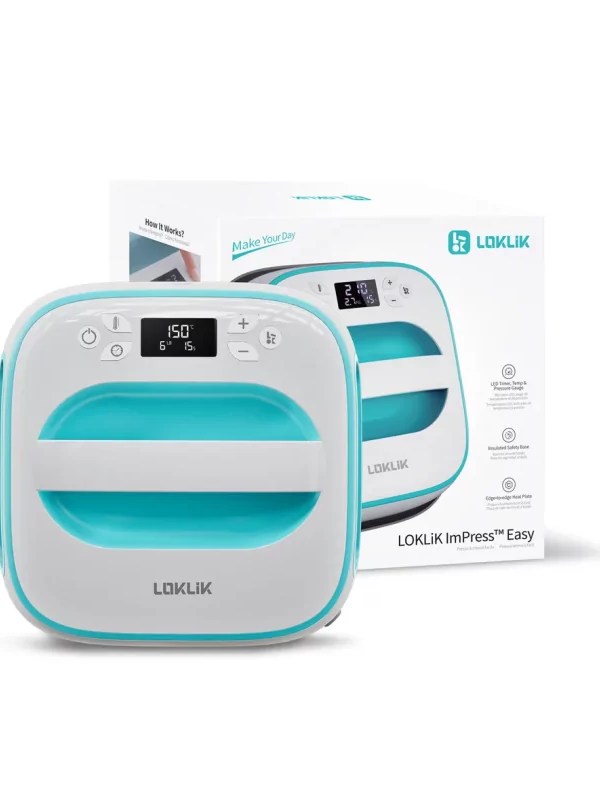 LOKLiK Easy Heat Press — La presse à chaud compacte, puissante et intuitive pour vos créations&nbsp;textiles
